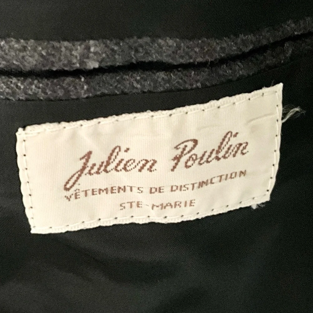 Vintage Biella Italian Wool Blazer Quiet Luxury 40R Julien Poulin - Picture 10 of 11